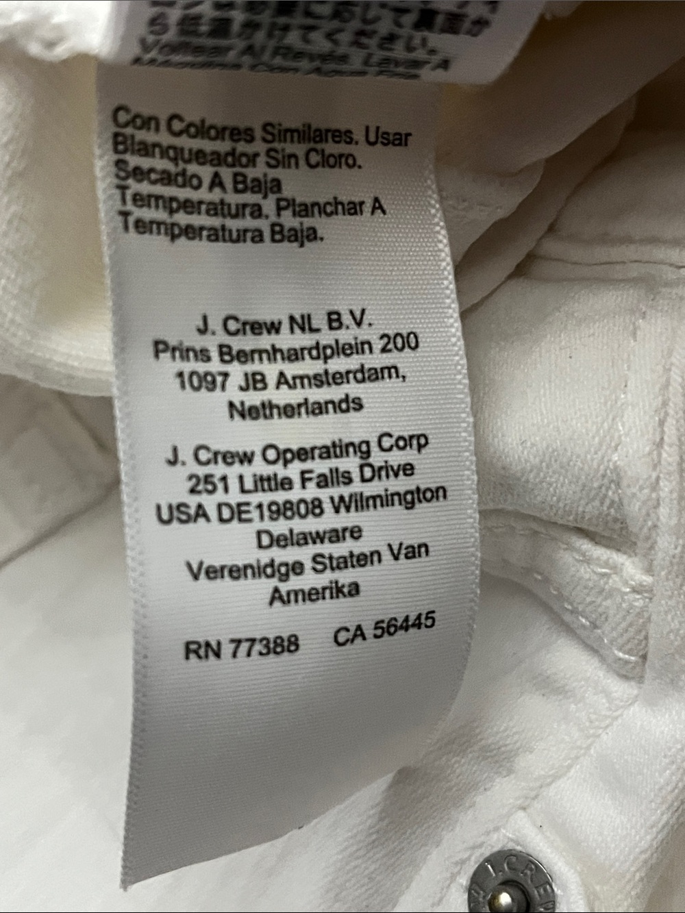 J. Crew Mid-Rise Flare Crop White Denim Jeans with Raw Hem Size 33 - Picture 10 of 10
